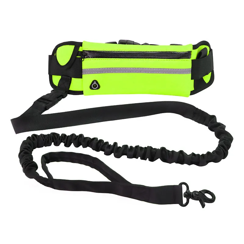 Laisse pour chien verte FreeLeash™ main libre Laisse pour chien verte FreeLeash™ main libre