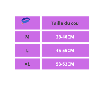 guide taille collier chien